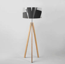 Load image into Gallery viewer, Hand-painted Lost in the Forest drum lampshade, 40–45cm modern statement lamp