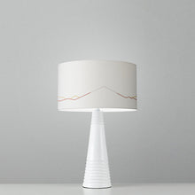 Load image into Gallery viewer, Mount Fuji drum lampshade 25cm, Japanese mountain-inspired lighting