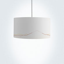 Load image into Gallery viewer, Japanese mountain theme drum lampshade, 18 inch home decor