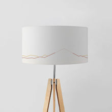 Load image into Gallery viewer, Fuji Mount inspired drum lampshade, 45cm modern lighting design