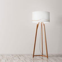 Load image into Gallery viewer, Contemporary Fuji Mount drum lampshade for living room lighting