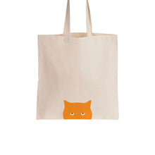 Load image into Gallery viewer, Grumpy Cat recycled cotton tote bag, eco-friendly reusable shopper