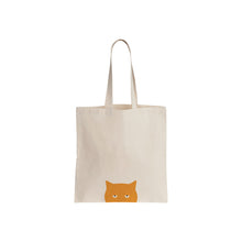 Load image into Gallery viewer, Sustainable recycled cotton tote with Grumpy Cat design