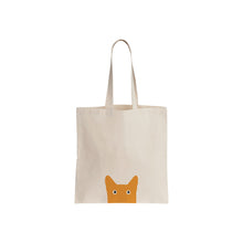 Load image into Gallery viewer, Reusable Ginger Cat recycled cotton tote, sustainable fashion bag
