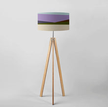 Load image into Gallery viewer, Artistic Glow in Sky drum lampshade, 18 inch statement light