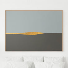 Load image into Gallery viewer, Goldmine art print, limited edition 100, metallic abstract wall decor