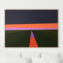 Load image into Gallery viewer, Irrigation Canals At Sunset art print, limited edition 100, landscape wall decor