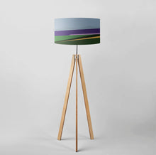 Load image into Gallery viewer, 45cm (18") Looking Over Lampshade, capturing a colorful abstract landscape with bold patterns, perfect for home ambiance