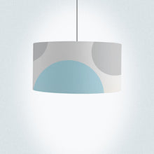 Load image into Gallery viewer, Hand-painted circles design drum lampshade 18 inch statement decor