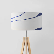 Load image into Gallery viewer, Melting Glacier drum lampshade 45cm, modern abstract design