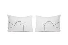 Load image into Gallery viewer, Bird Couple housewife pillowcases pair with romantic bird design