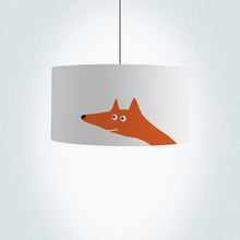Load image into Gallery viewer, 40cm (16") Fox Lampshade, capturing a whimsical fox motif with bold colors, perfect for home ambiance