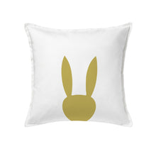 Load image into Gallery viewer, Cotton cushion 20x20 inches with cute rabbit design, soft throw pillow