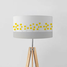 Load image into Gallery viewer, Rapeseed field drum lampshade 45cm yellow landscape design