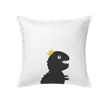 Load image into Gallery viewer, T-Rex dinosaur cushion cover 50x50cm, cotton decorative pillow for kids
