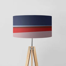 Load image into Gallery viewer, Night Drum Lampshade, 45cm (18") diameter, featuring a serene starry night sky with deep blues, perfect for home decor