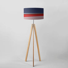 Load image into Gallery viewer, Drum Lampshade, Night design, 45cm (18") diameter, featuring a striking celestial scene with deep colours, ideal for decor enthusiasts
