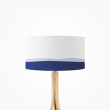 Load image into Gallery viewer, Night Ocean drum lampshade 35cm, coastal-inspired handmade lighting