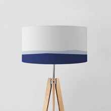 Load image into Gallery viewer, Night Ocean drum lampshade 45cm, deep blue ocean design