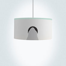 Load image into Gallery viewer, Whimsical penguin design drum lampshade 18 inch