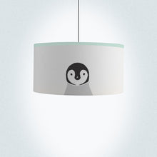 Load image into Gallery viewer, Handmade penguin drum lampshade 45cm statement decor
