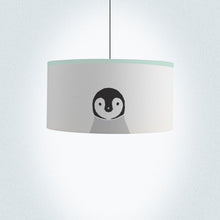 Load image into Gallery viewer, Cute penguin print drum lampshade, 16 inch handmade decor