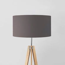 Load image into Gallery viewer, Anthracite custom made lampshade, handmade personalised lighting