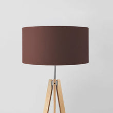 Load image into Gallery viewer, Dark Brown custom made lampshade, handmade personalised lighting