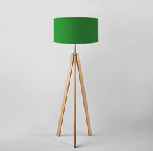 Load image into Gallery viewer, Custom Dark green fabric lampshade, unique handcrafted home light
