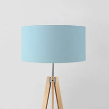 Load image into Gallery viewer, Light Blue custom made lampshade, handmade personalised lighting