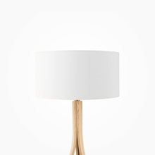 Load image into Gallery viewer, Cotton White Plain Drum Lampshade, 35cm (14") diameter, featuring a clean, solid white cotton design, perfect for minimalist home decor