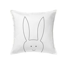 Load image into Gallery viewer, Rabbit cushion cover 50x50cm cotton decorative pillow 20x20"