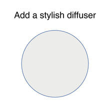 Load image into Gallery viewer, Transparent lamp shade diffuser 25cm