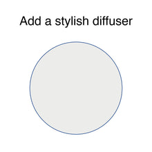 Load image into Gallery viewer, Transparent lamp shade diffuser 25cm