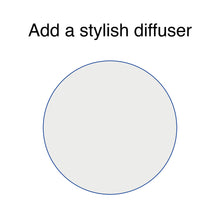 Load image into Gallery viewer, Transparent lamp shade diffuser 25cm