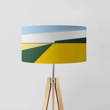 Load image into Gallery viewer, Summer Harvest drum lampshade 45cm, handmade seasonal lighting decor