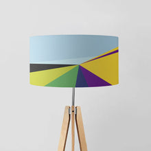 Load image into Gallery viewer, Two Fields drum lampshade 45cm, handmade landscape-inspired lighting