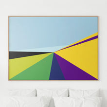Load image into Gallery viewer, Two Fields art print, limited edition 100, contemporary landscape wall decor