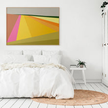 Load image into Gallery viewer, Limited edition Uphill print, abstract hillside artwork