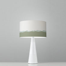 Load image into Gallery viewer, View in the Ural drum lampshade 25cm or 30cm, handmade mountain-inspired lighting