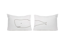 Load image into Gallery viewer, Whale pair housewife pillowcase, soft cotton pillow cover for bed