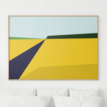 Load image into Gallery viewer, Wheat art print, limited edition 100, minimalist landscape wall decor