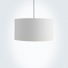 Load image into Gallery viewer, Luxury white SUPIMA Cotton fabric drum lampshade, modern design