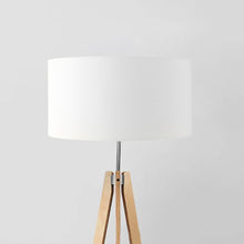 Load image into Gallery viewer, White SUPIMA Cotton drum lampshade, handmade premium lighting